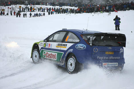 Dette var hvad konkurrenterne så til Mikko Hirvonen under Rally Norway.